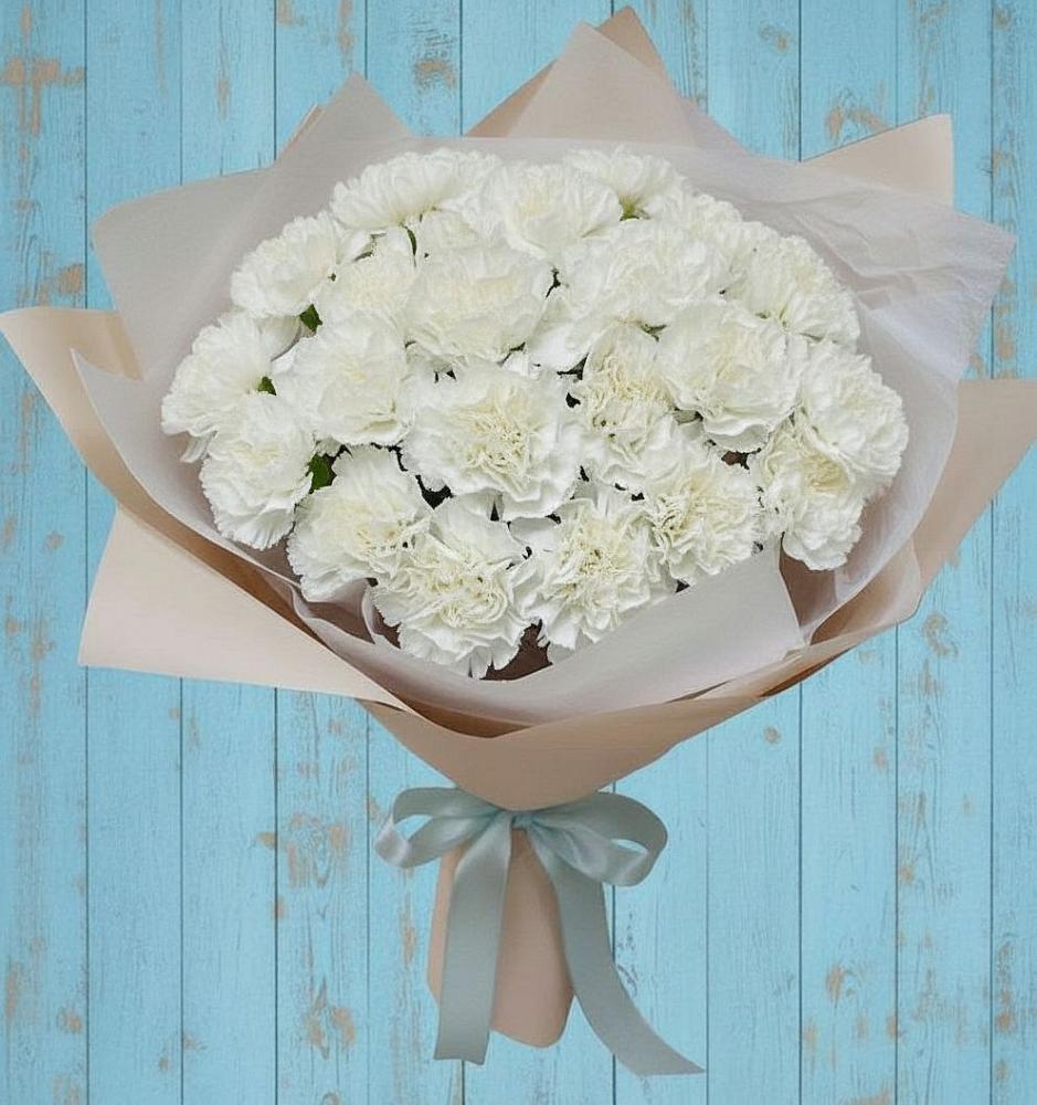 Букет цветов из: Гвоздики в Лохино