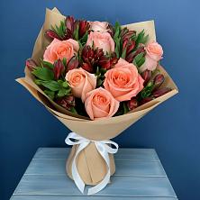 Букет цветов из:  Розы и Альстромерии в Лохино
