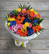 Букет цветов из:  Розы и Хризантемы в Лохино