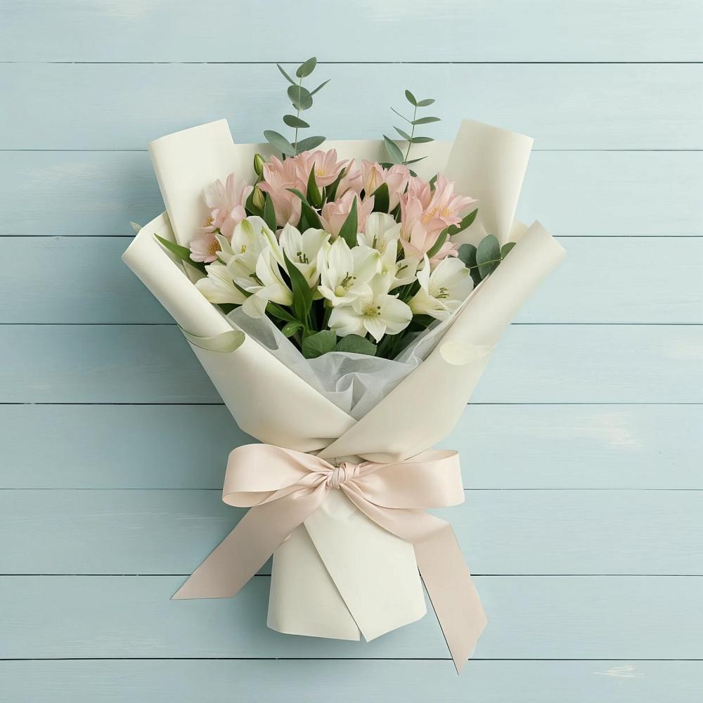 Букет цветов из: Альстромерии в Лохино