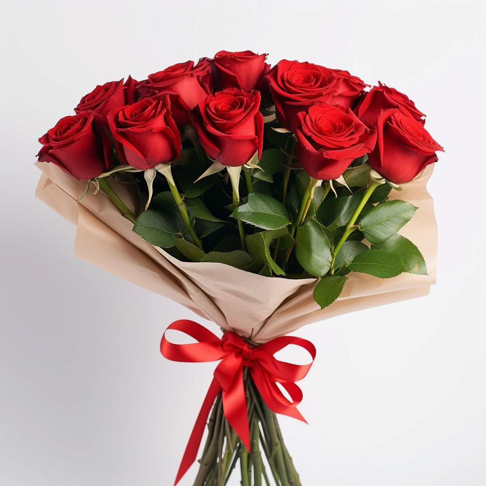 Букет 11 Красных роз Эдлесс Лав в Лохино