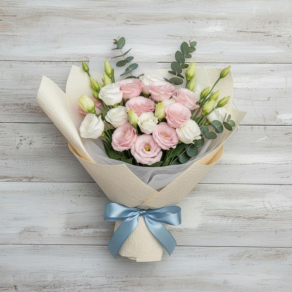 Букет цветов из: Лизиантусы в Лохино